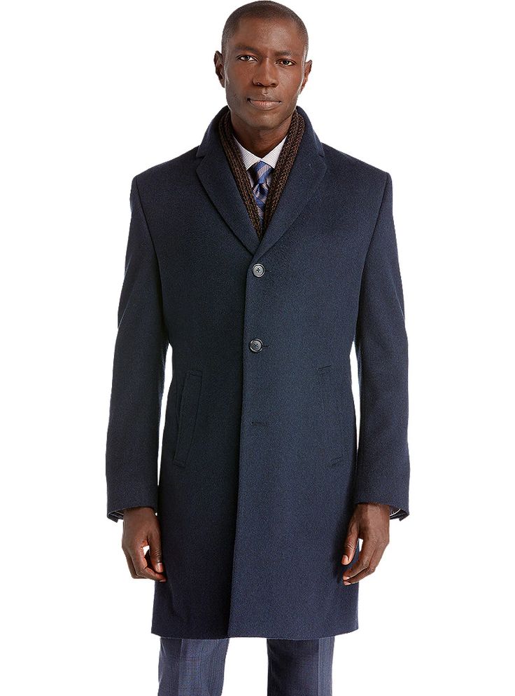 Joseph A. Bank Tailored Fit Overcoat - Fall Clothing | Jos A Bank in 2020 | Fall outfits