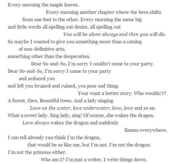 crossed out words