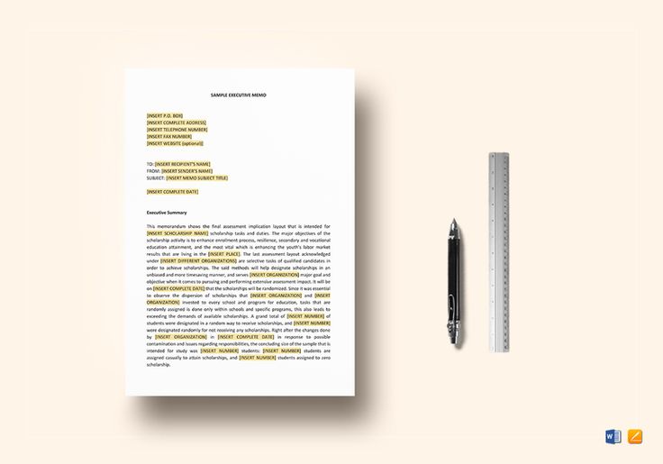Sample Executive Memo Template $12 Formats Included : Pages, MS Word File Size : 8.27x11.69 Inchs, 8.5x11 Inchs Pages :4 #Documents #Documentdesigns #Memodesigns #MemoTemplates #SampleExecutiveMemo