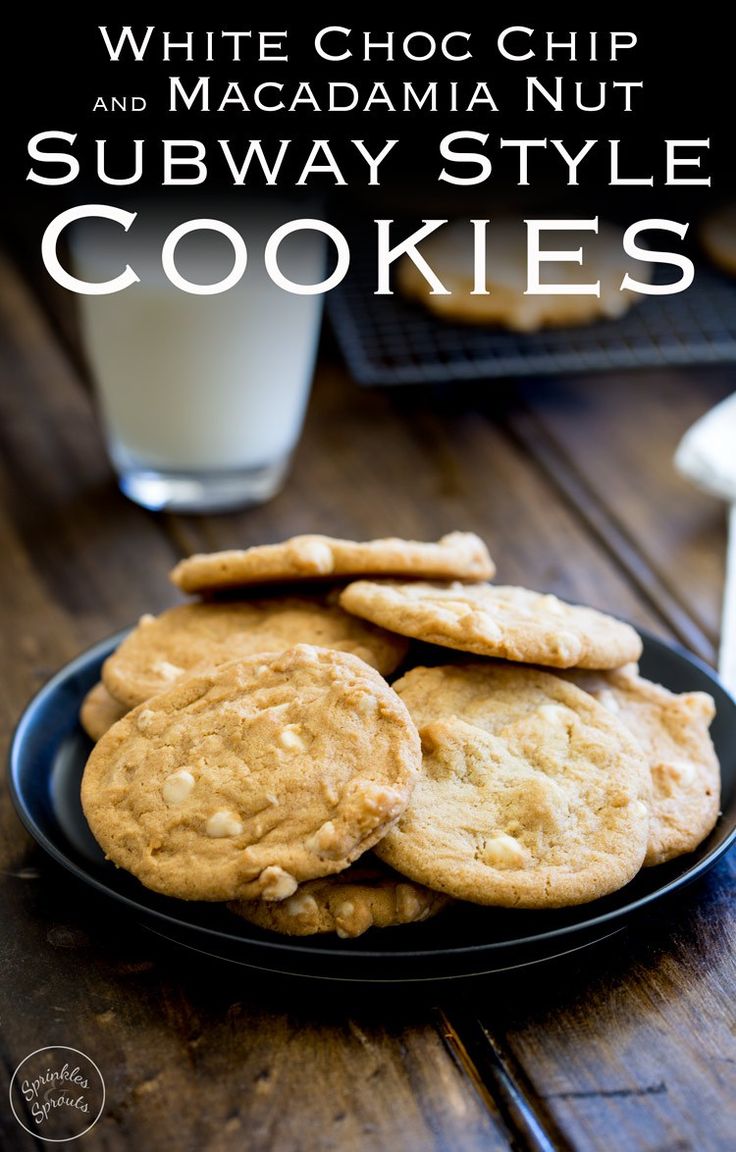 Perfect soft and chewy cookies, packed with white chocolate chips and