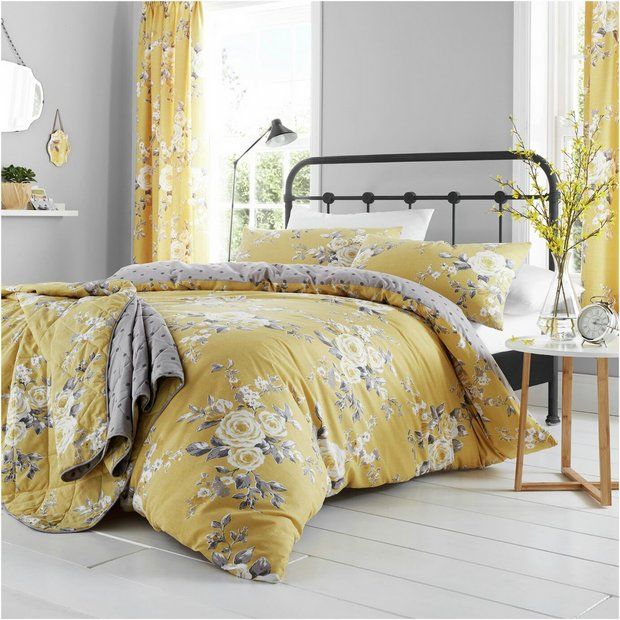 Buy Catherine Lansfield Canterbury Ochre Bedding Set Single