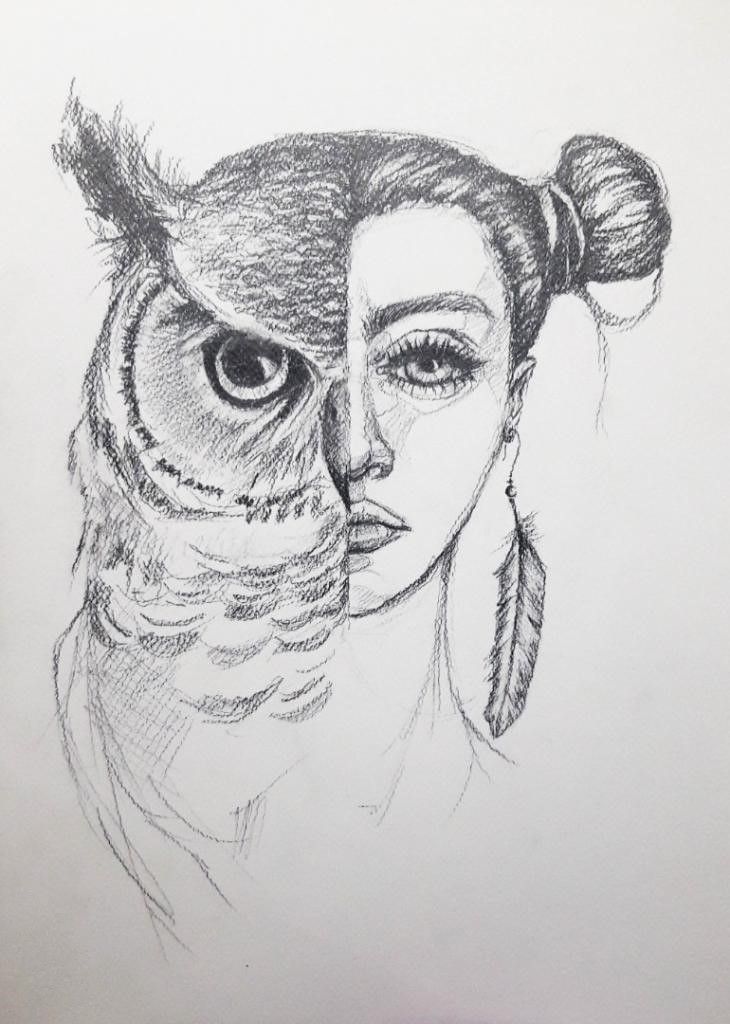 Zmiennokształtna Rysunek Ołówkiem Artystki Adriany Laube In 2020 Art Humanoid Sketch