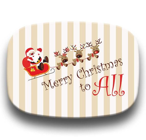 Personalized Melamine Platter Christmas tray