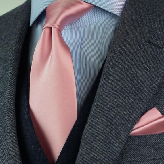 CHOOSE COLOR Mens Necktie Pocket Square 8.5 cm Checks Wedding Groomsmen Ties