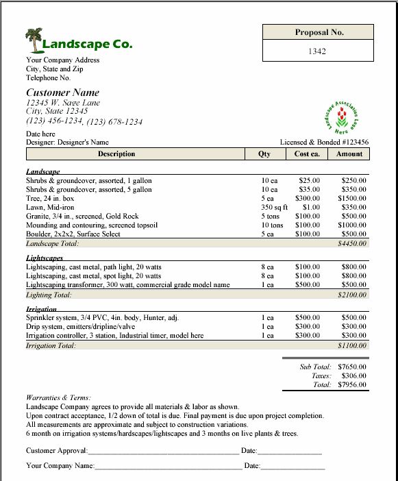 printable sample lawn service contract form laywers template forms lawn mowing business name ideas