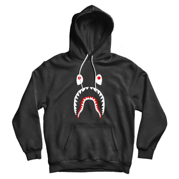 Bape A Bathing Ape Shark Tiger Head Double Cap Hoodie Sweatshirt Coat Jacket