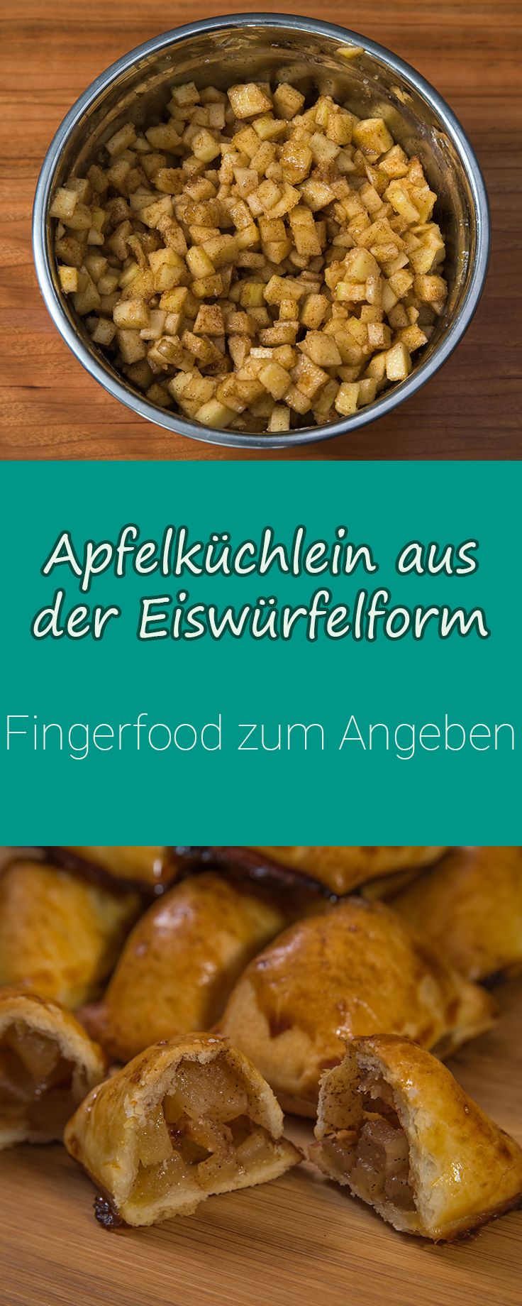 Apfelkuchlein Aus Der Eiswurfelform Rezept Rezept Eiswurfelform Apfelkuchen Und Kuchen