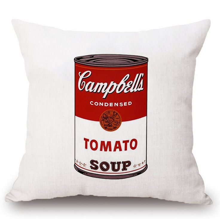 Tomato Soup Pop Art Pillowcase in 2020 Tomato Soup Pop Art Pillowcase in 2020