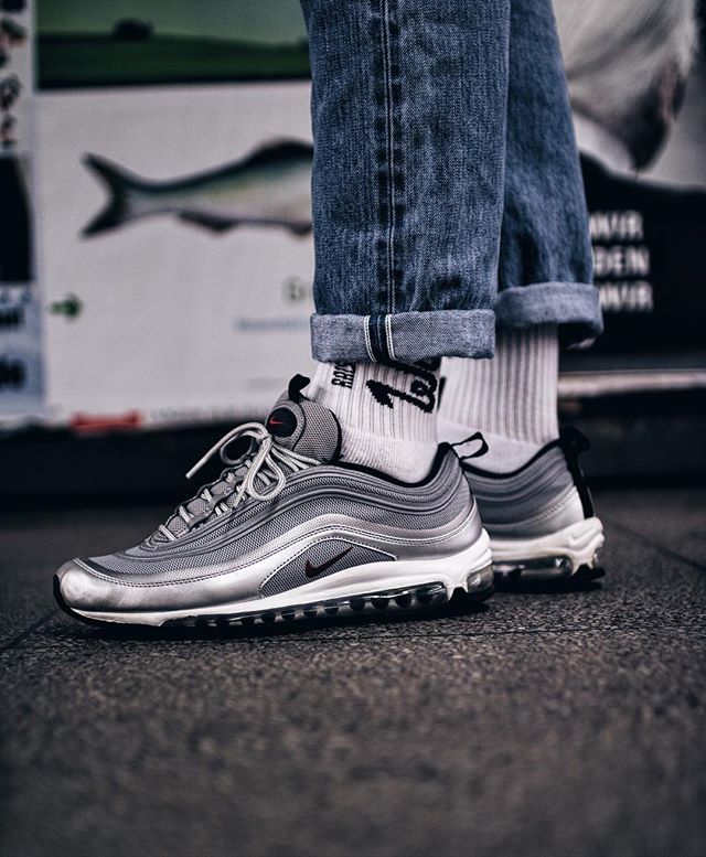 black and white air max 97 on feet black and white air max 97 on feet