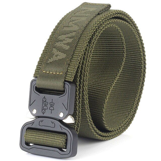 Mens Belt Buckle Nylon Belt for Men Army Tactical Belts Military Waist Belt