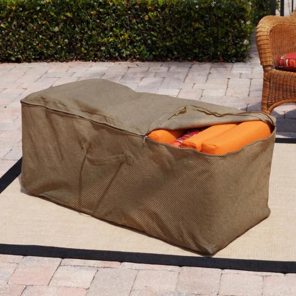 Budge English Garden Cushion Storage Bags P9a10pm1 The Home Depot Patio Cushions Furniture Covers Patio Cushion Storage, Outdoor Furniture Cushion Storage Home Depot