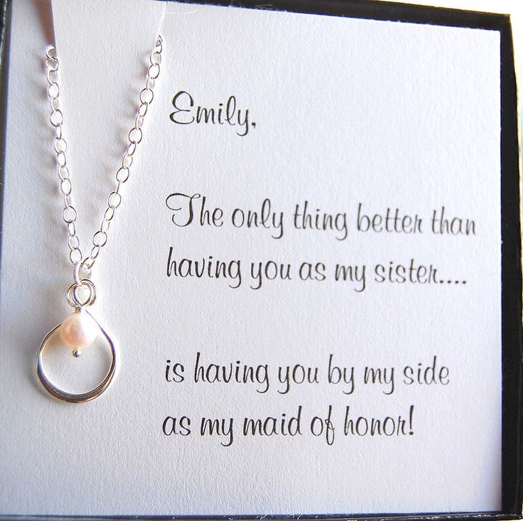 The 25 Best Asking Maid Of Honour Ideas On Pinterest Sister Of The Bride Card With Silver Infinity Pearl Necklace Gift Boxed Set For Maid Honor