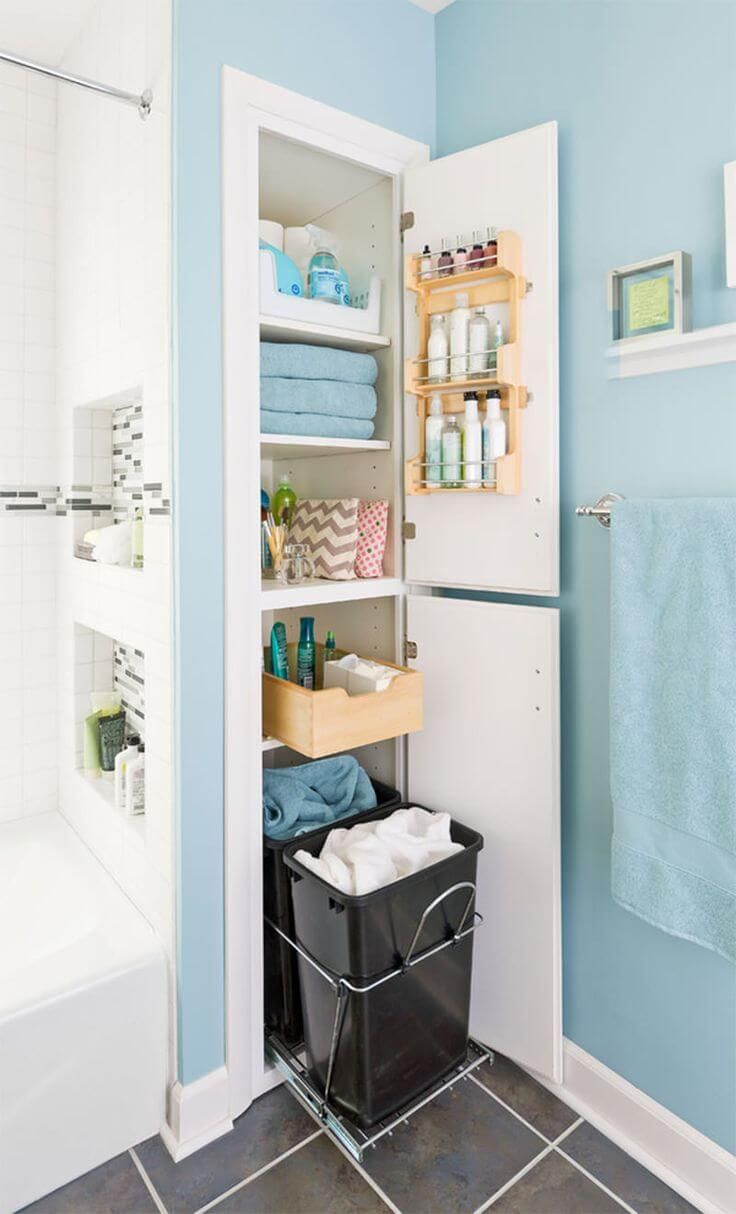 25 brilliant built in bathroom shelf and storage ideas to keep you organized with style storage ideas pinterest bathroom bathroom storage and