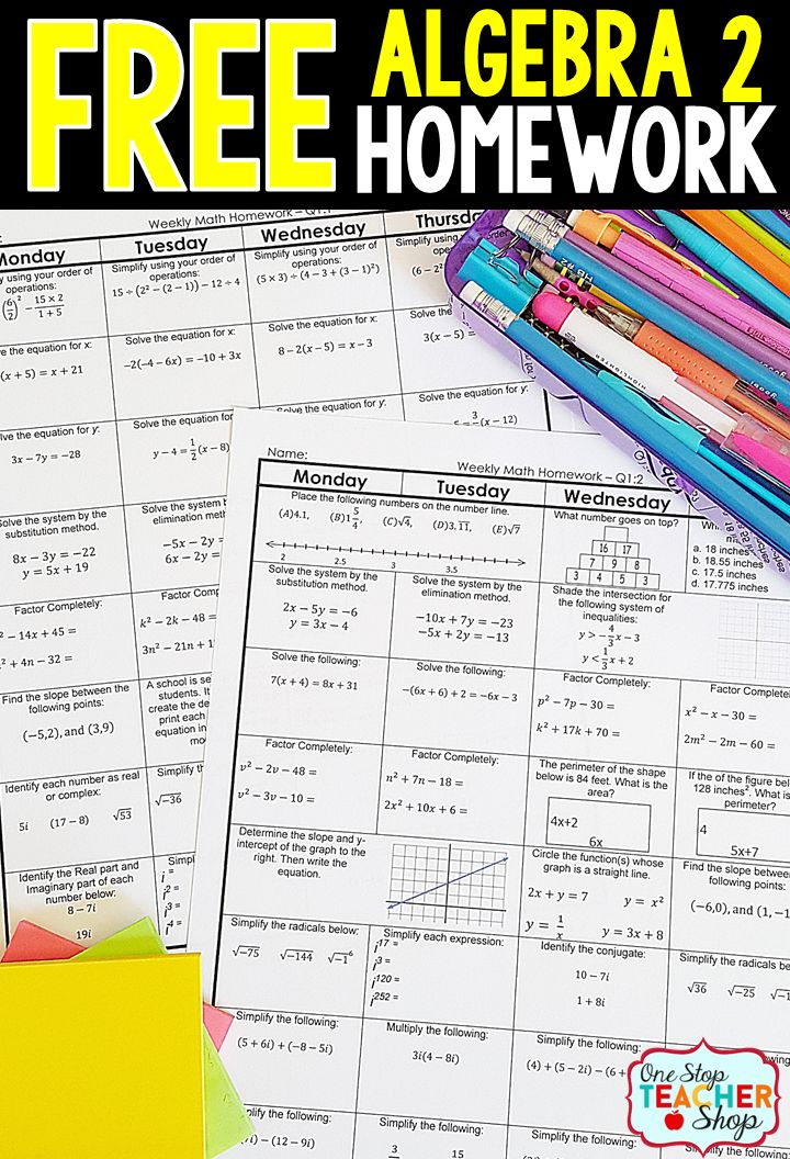 Math help algebra 2