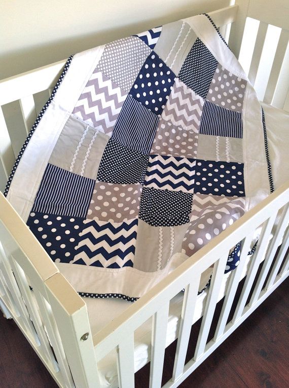 Baby Boy Crib Quilt In Modern Navy And By Alphabetmonkey On Etsy Baby Boy Crib Quilt In Modern Navy And By Alphabetmonkey On Etsy Ideas Pinterest Cribs