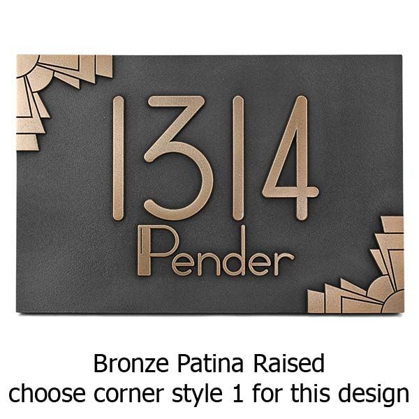 Art Deco Corner Edition Address Plaque Proudly Made In The Usa By Art Deco Corner Edition Address Plaque Proudly Made In The Usa By Atlas Signs And Plaques Atlignsandplaques Madeintheusa Pinterest
