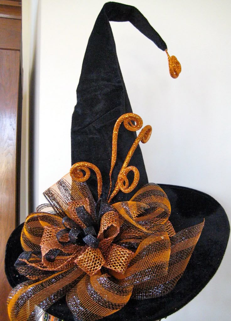 witches hat tall velvet witch hat by sprigsholidaydecor on etsy