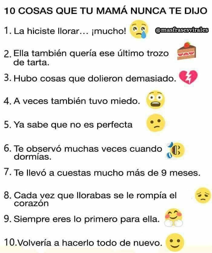 10 Cosas Que Tu Mama No Te Dijo Frases Imagenes Amor Te Amo Imagenes Tiernas Preguntas Para Mejores Amigas Tag Preguntas