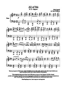 all of me piano notes