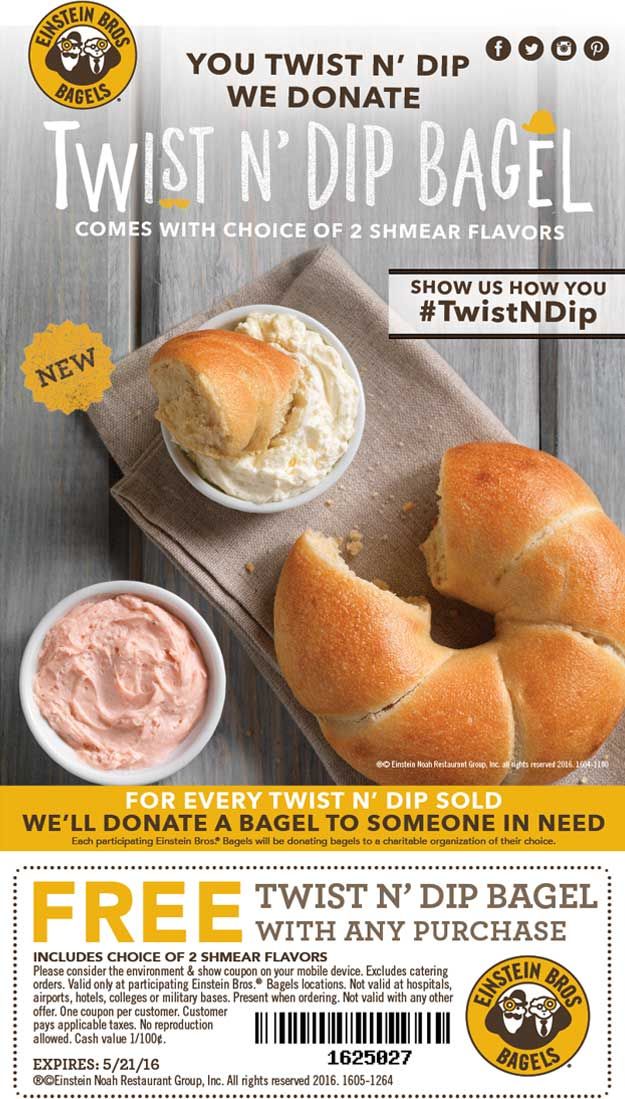 Einstein bagels coupons september 2019
