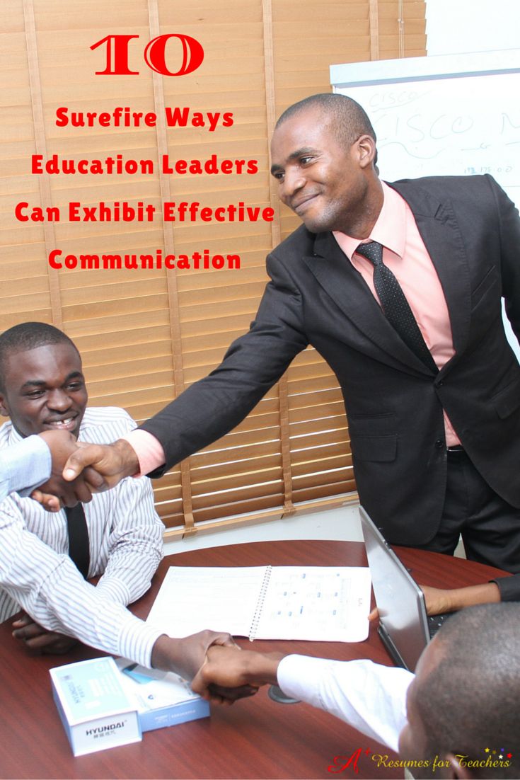 10 Surefire Ways Education Leaders Can Exhibit Effective Communication Take the time to read these tips if you are interested in brushing up on your communication skills within your role in a school community, college, university or organization or to be prepared when you land an educational leadership position.https://www.linkedin.com/pulse/10-surefire-ways-education-leaders-can-exhibit-alstad-davies