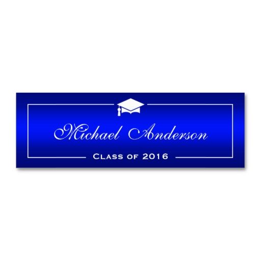 make your own graduation name cards