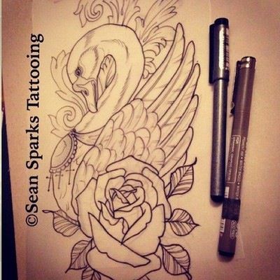 swan rose tattoo ideas pinterest body art tattoos swan rose tattoo ideas pinterest body art tattoos