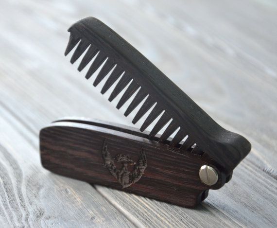 82 Best Fold Out Combs Images On Pinterest Beards Hair And New Wooden Beard Hair Folding Comb Wenge Wood Original Gift For Him Dad Husband