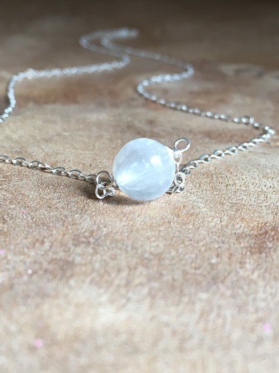 spiritual jewelry crystal jewelry protection selenite necklace selenite necklace Large Selenite necklace