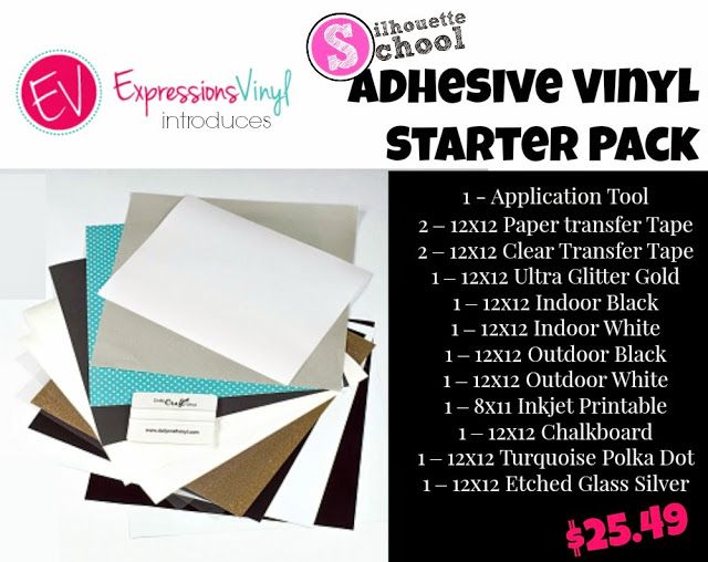 Silhouette School Vinyl & HTV Starter Packs Now Available from Silhouette School Vinyl & HTV Starter Packs Now Available from