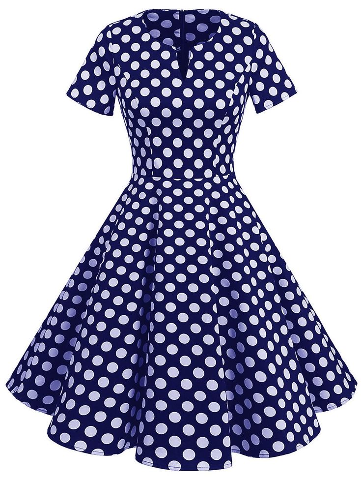 Bbonlinedress Women Short 1950s Retro Vintage Cocktail Party A Line Swing Dresses