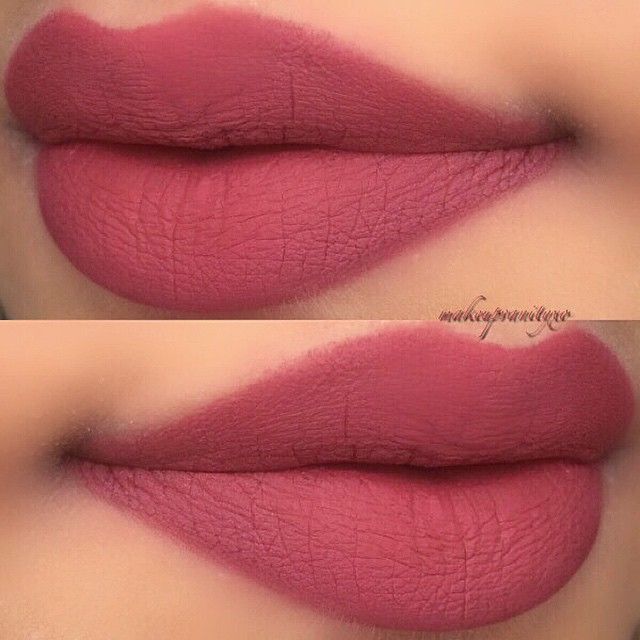 Maybelline Matte Lipstick In Touch Of Spice Paired With Nyx Lip