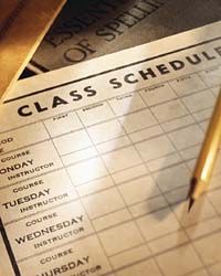 create college class schedule