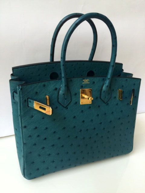 Hermes Birkin 30 Ostrich In Cobalt Blue With Gold Hw Bags Hermes Birkin 30 Ostrich In Cobalt Blue With Gold Hw Bags Pinterest And