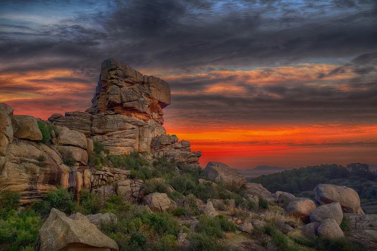 Free Image on Pixabay - Landscape, Rocks, Sunset, Sky | Sunset pictures, Nature
