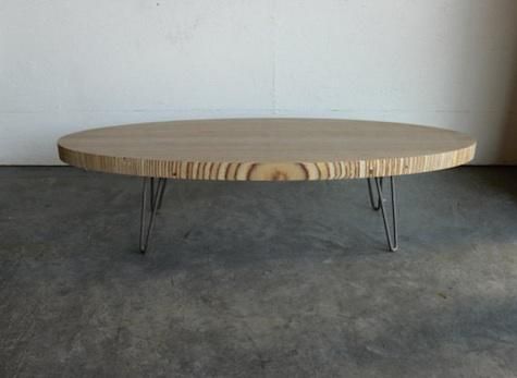 77 Best Hearth And Home Images On Pinterest Hearths Eames Inspired Elliptical Coffee Table With Raw Steel Hairpin Legs Http Www