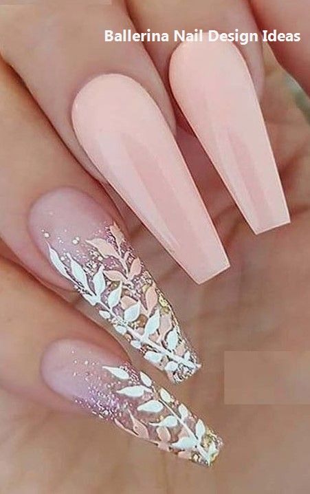 Trendy Ballerina Nail art 2019 #ballerinanails #nailart Trendy Ballerina Nail art 2019 #ballerinanails #nailart