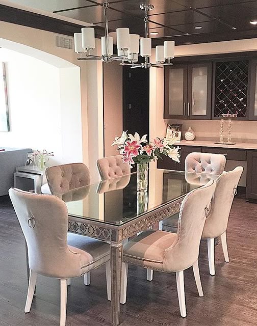 Our Sophie Mirrored Dining Table Elegantly Reflects Its Surroundings - Mirror Dining Room Sets Our Sophie Mirrored Dining Table Elegantly Reflects Its Surroundings - Mirror Dining Room Sets