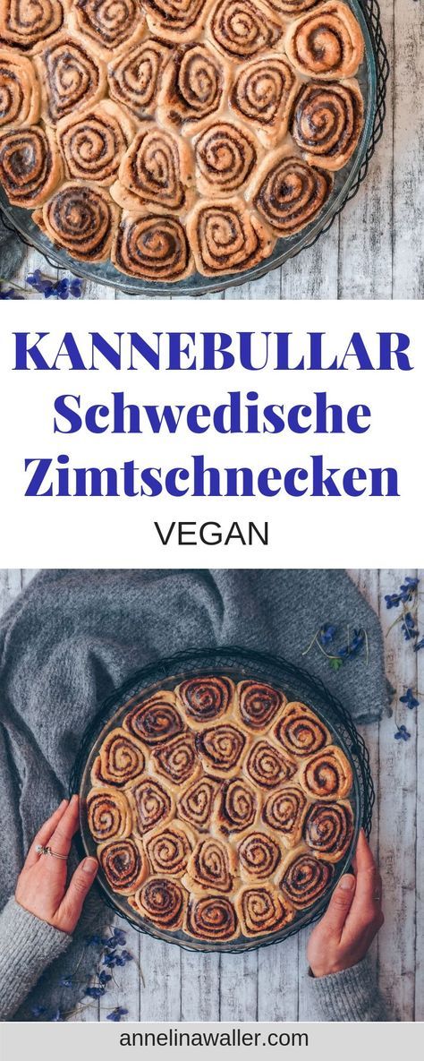 (Kanelbullar) Schwedische Zimtschnecken | vegan
