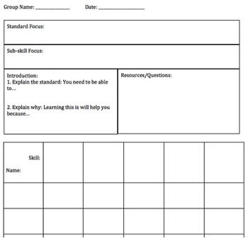 Here S An Editable Guided Math Lesson Template Math Workshop Guided Math Pinterest Math Workshop Lesson Plan Template