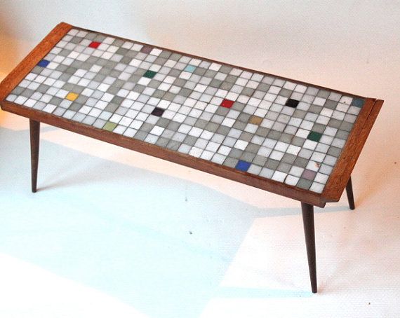 12 Best Mid Century Modern Tables Images On Pinterest Table Mosaic Table 1950s Vintage Supplies Mid Century With Gl Tiles Coffee Furniture For Retro Interior Art Design