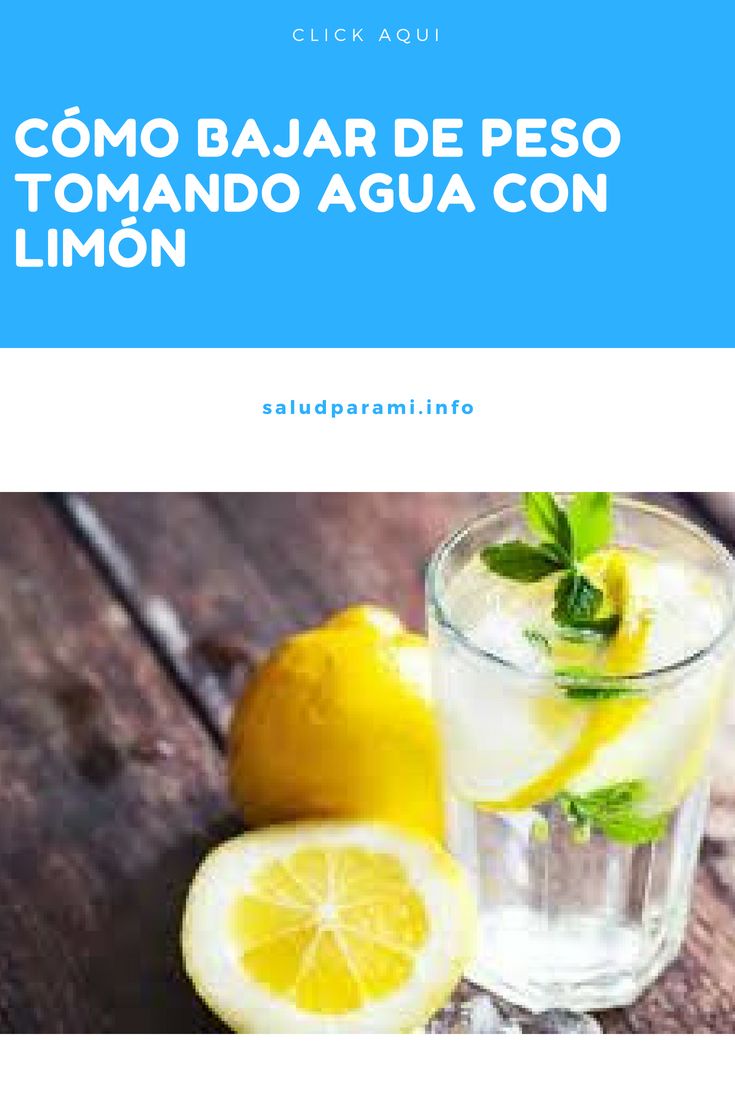 El agua con limon ayuda adelgazar