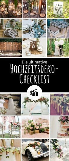 Die ultimative Hochzeitsdeko-Checklist img