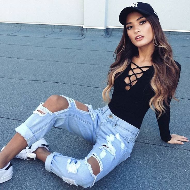 Best 25+ Ripped Jeans Outfit Ideas On Pinterest Teen Fashion 200+ Cute Ripped Jeans Outfits For Winter 2017 - Best 25+ Ripped Jeans Outfit Ideas On Pinterest Teen Fashion