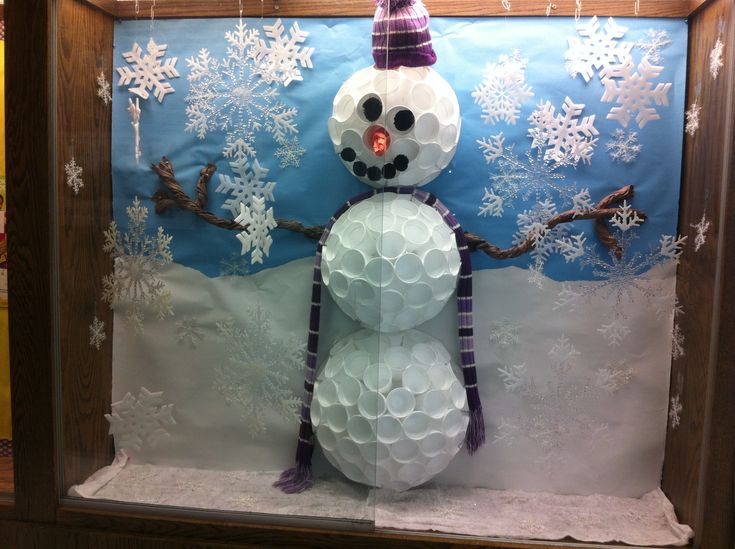 Orem Elementary PTA Anzeige für Januar. Lass es schneien! Styropor Cup Schneemann Orem Elementary PTA Anzeige für Januar. Lass es schneien! Styropor Cup Schneemann