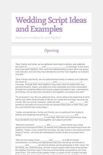 The 25 Best Mc Wedding Script Ideas On Pinterest Wedding Script Ideas And Examples