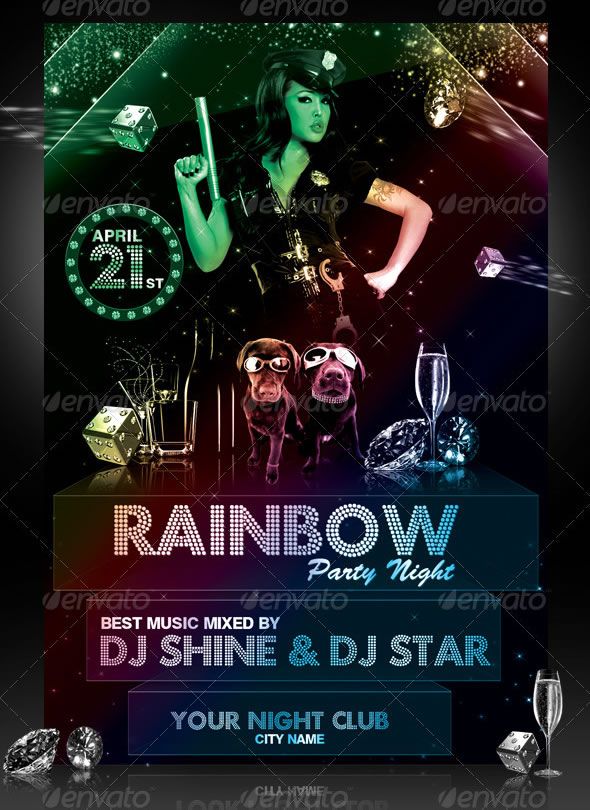 flyer for parties