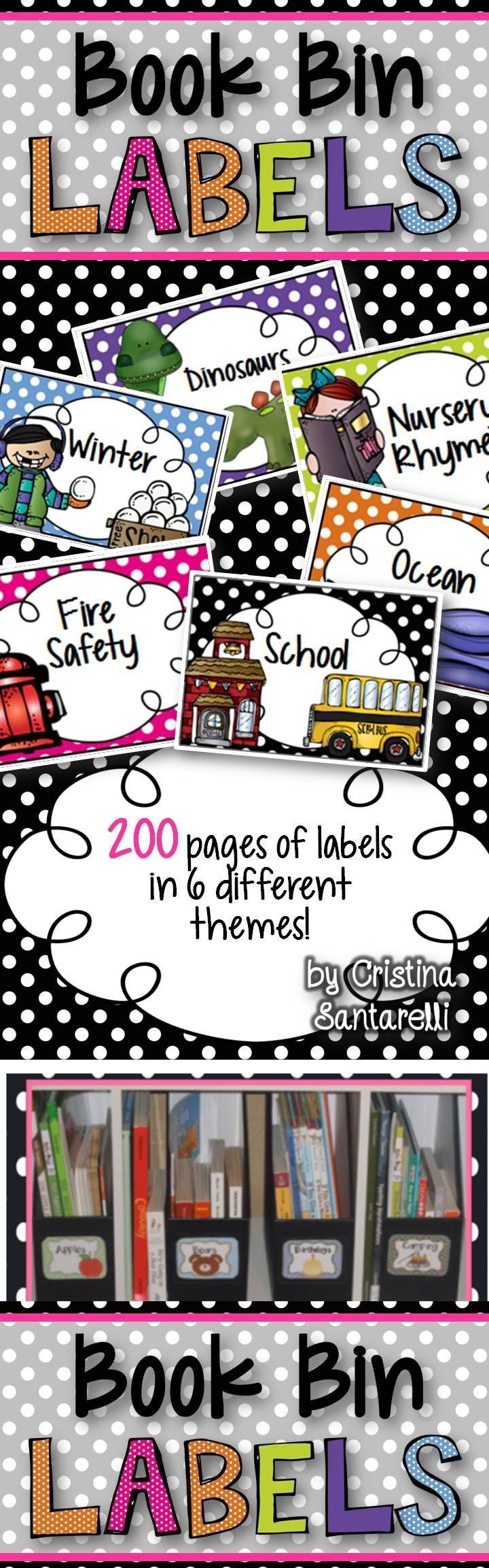 8 best kindergarten book bin labels images on Pinterest | Classroom libraries, Classroom library ...