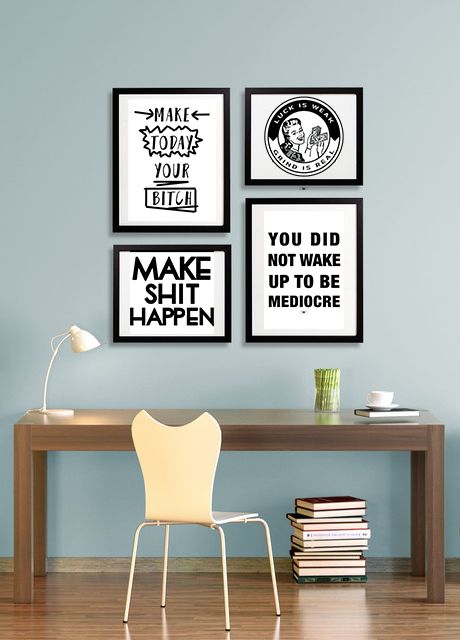 Office Decor Idea Modern Motivational Style Cool Prints Quote Poster Cubicle Office Decor Idea Modern Motivational Style Cool Prints Quote Poster Cubicle