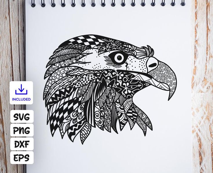 Download Art Collectibles Clip Art Mandala Eagle Svg Cricut Svg File Vector Eagle Svg Zentagle For Cricut Silhouette Svg Intricate Svg Eagle Cut Files Zentangle Eagle Svg